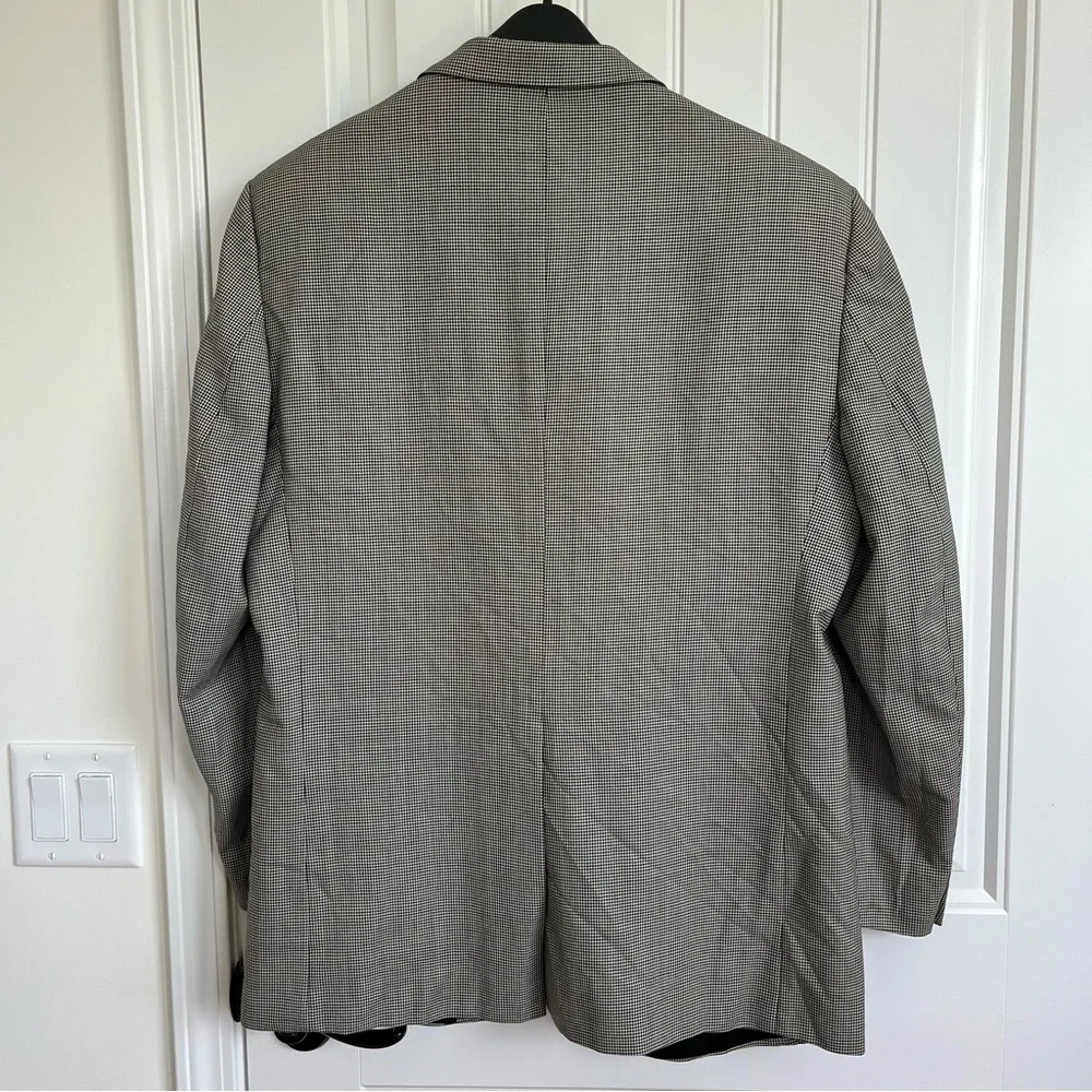 Burberrys Men’s Vintage Houndstooth Jacket Blazer Sport coat Wool‎ 45